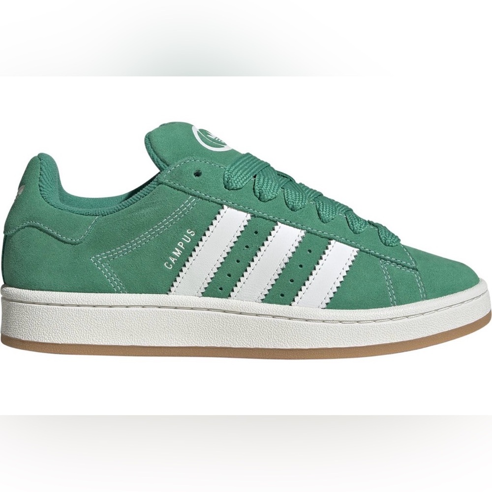 Women’s adidas Campus 00s Green and White - NEW Size 7